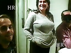 Swinger couple with pregnant and have threesome hook-up! Italian