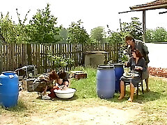 GROSSI CALIBRI AL CAMPO MILITARE full gonzo scene 02 by Angelica Bella the italian pornography celebrity restored
