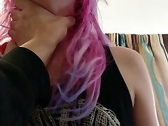 Emo chick rides dick