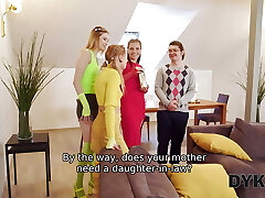 Dyke4k. Late to Three Sweethearts Party