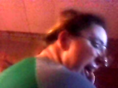 Inhaling Masters cock before work