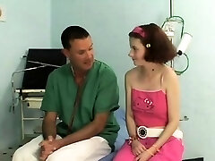 busty redhead teen fucked by her doctor
