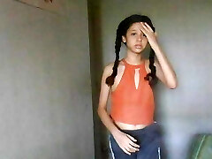 Me dancing in my room with shorts