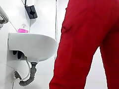 Huge Ass Nurse Recorded in Office Bathroom