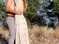 OUTDOOR sex! Extreme fuck in nature. Risky public penetrate
