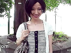 Skinny Japanese Teen tricked to Suck Strangers Salami in Car