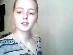 Amateur blonde teenage blowjob and fucking in the bathroom