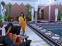 Hindi Version - Girly-girl aunty Manju strap-on fuck Lakshmi - Wickedwhims