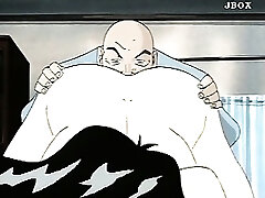 Hentai big-chested temptress cunt fingered and nailed in close-up