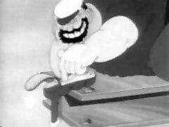 Olive Oyl Gets Her Feet Kittled