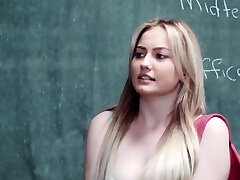 Student Britney gets banged using string on