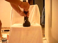yam-sized dildo up my hole and gape