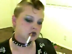 Cool Goth Smoking Fetish