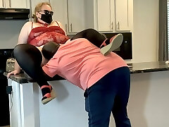 Hot Horny SSBBW Blonde Milf Realtor Flirts With Renter Client & Gets Doggystyle Internal Ejaculation In Pussy, Black Cumming Inside