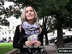 Czech breezy Blanka Grain sex in public