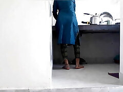 Desi indian couple sex in kitchen caught banging