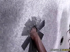 Angelica Sage bangs black cock - Gloryhole