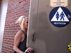 Beautiful Blonde With Gorgeous Ass Gets Fine Sex With Gloryhole Cock