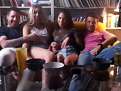 SWINGERS SWAPED GIRLFRIENDS WHILE Observing SOCCER IN SPAIN!