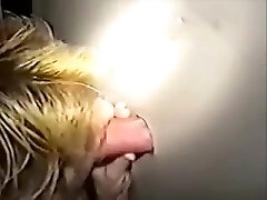 Glory hole sucking and fucking ends with ultra-kinky cumshots