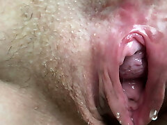 Close-Up Of My Wide Open Pissing Honeypot