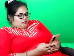 MUMBAI NAUGHTY GIRL Fingerblasting IN RED Dress AND GLASSES CLEAR HINDI AUDIO