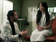Petite Asian eats Ebony pussy on doctor's recommendation