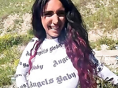 German camper blowjob from a big fun bags slut on the side of the road