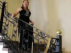 Hot Granny Elegance in the Lobby: A Young Man Desire Awakened