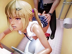 Waifu Academy - Lil 18yo Teen School Girl Was Very Kinky So She Gets Punished With Some Good Anal Fucking - #4