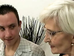 Grey Haired Granny in Tights Fucked