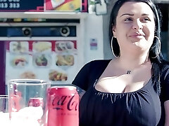 Years afterward... Sandra's back, and she still has those Yam-sized TITS!