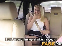 Busty blond MILF railed by cab driver