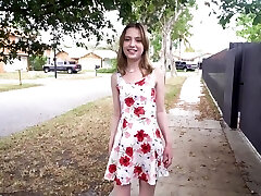 Slim girl Daisy Bean sucks a Bbc before getting her pussy plumbed