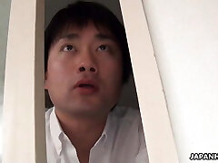 Japanese teacher, Minami Kitagawa got blackmailed to suck di