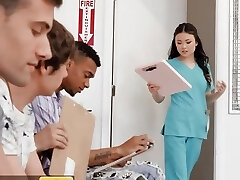 Lulu Chu Double Takes On Mazee & Alex Simultaneously & Uses Her Skill To Take Their Milk Out - BRAZZERS