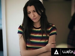 Maya Woulfe and Gizelle Blanco make each other spunk with tongue and thumbs