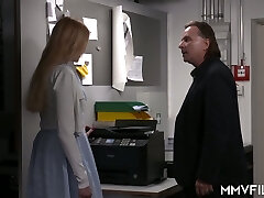 Young fabulous secretary Kitty Blair is fucked by her kinky boss