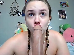 Exercise Babe Sucks, Screws & FOOTJOBS Hard Squirting Cock! Multiple Cum Shots!