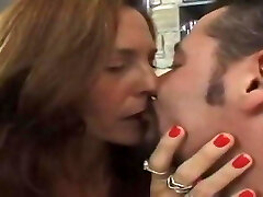 Skinny mature gets an anal creampie