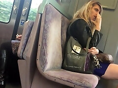 Nice blonde girl long legs nice ballerina