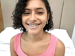 This Puerto Rican has AMAZING hooters and a lush shaved pussy