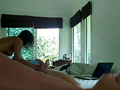 Getting excited eyeing our own video in Onlyfans - POV and Jism in Mouth