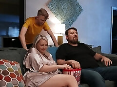 Passionate fucking ends with cum in mouth for blond Charlotte Rayn
