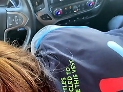 Walmart worker giving oral