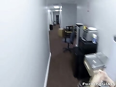 Fucking Glasses - Unexpected office fuck on the floor
