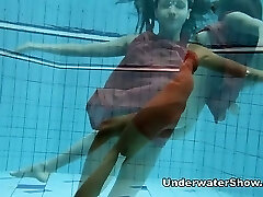 Anna - nude swimming underwater