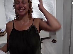 Stepmom Comes Home Soaking Wet Beach - Utter Video On With Brianna Beach, Cock Ninja And Goddess Brianna