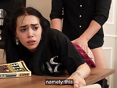 Strict Teacher! Don't Tell My Mommy I'm A Bad College Girl. 4K HD Tim Team