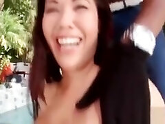 Hot Pool Boy Dick Inhaled By His Sexy Mistress
